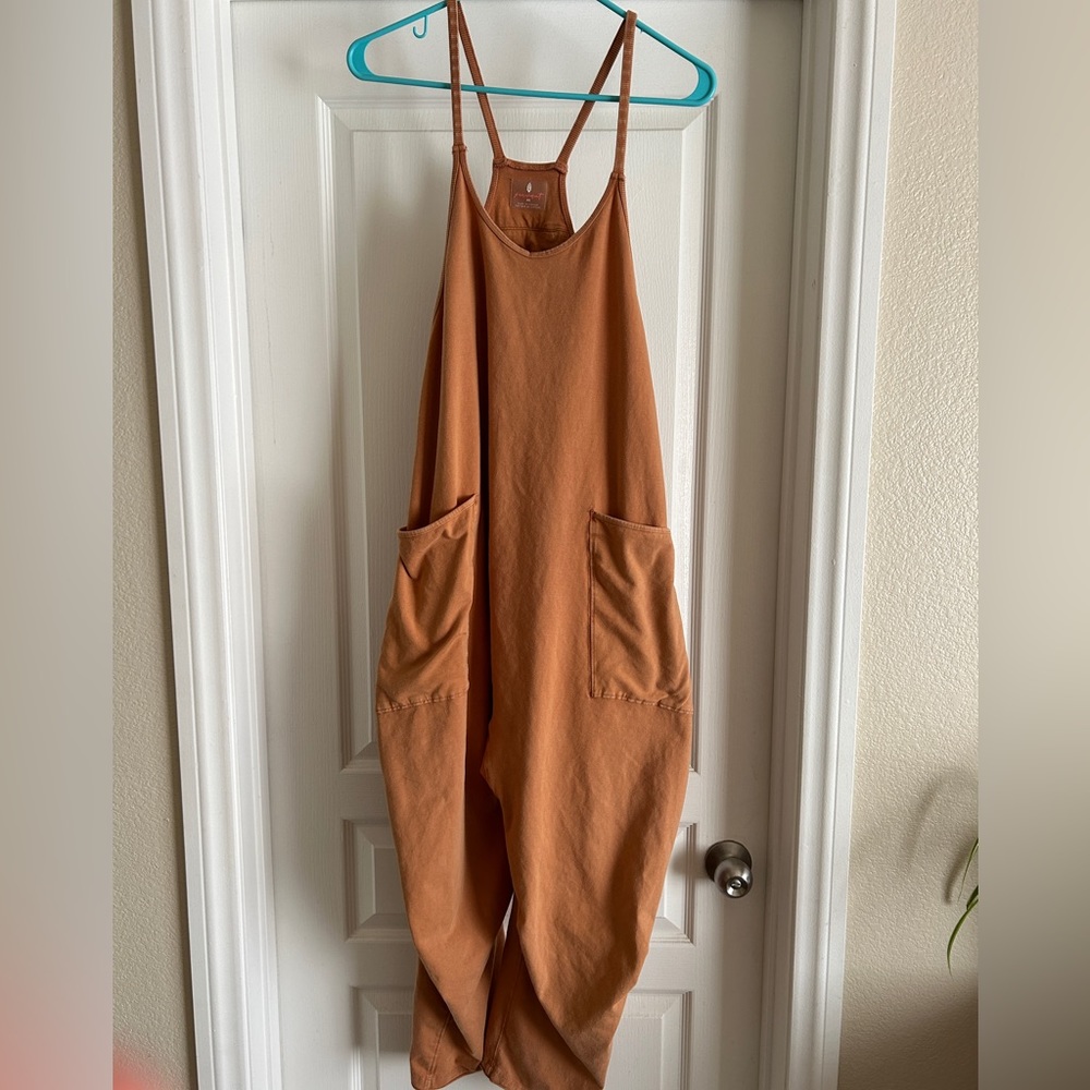 Free People Hot Shot Onesie- Camel color